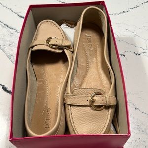 J Crew Porto Tumbled Leather Driving Mocs